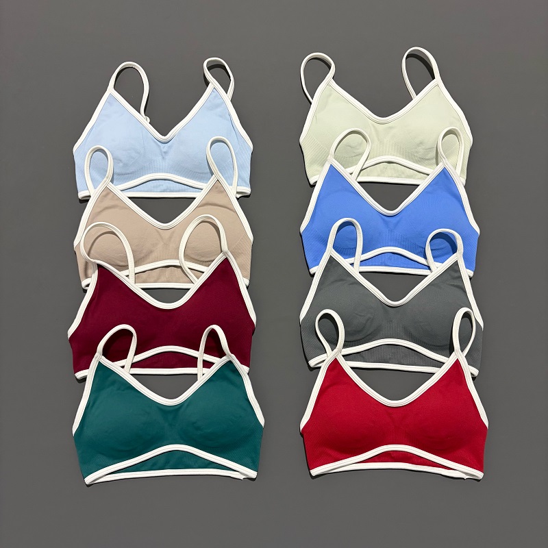 Sports Bra Racerback - HISTELLO Sports Bra Women Sexy Knitted