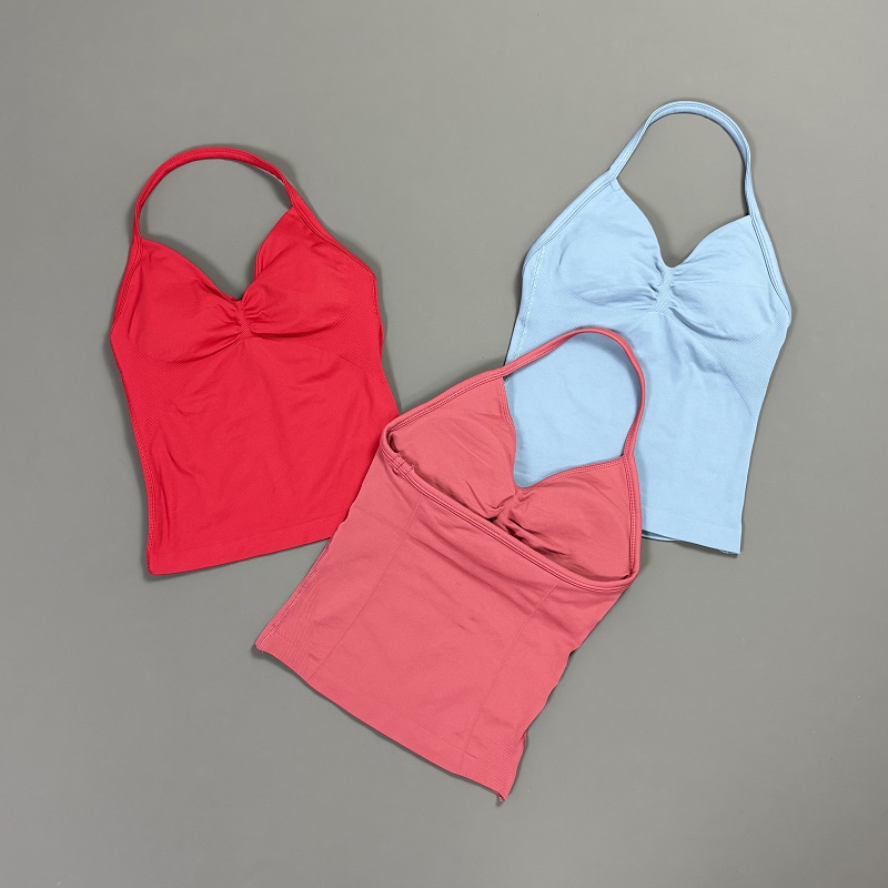 Sports Tank Top Women Halter V - T Shirt Bra Seamless recensione e prezzo