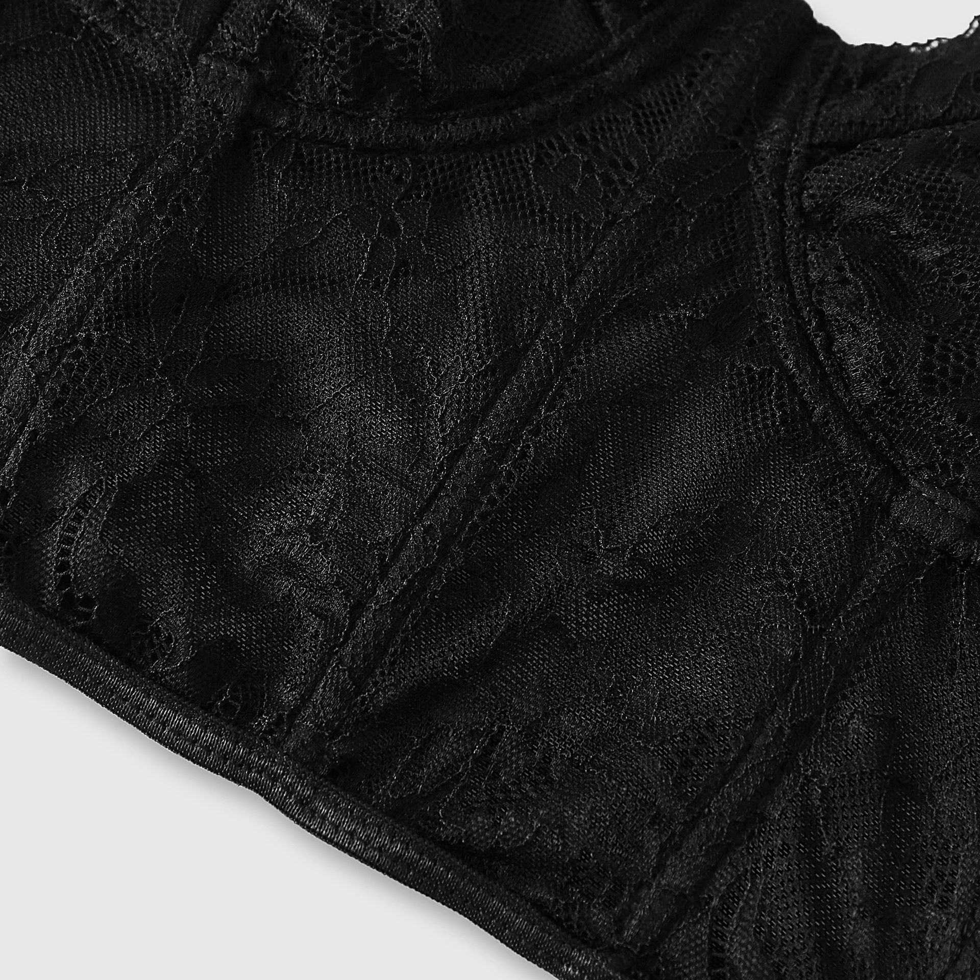 Sexy Black Semi Transparent Br - Sheer Mesh Bra recensione e prezzo