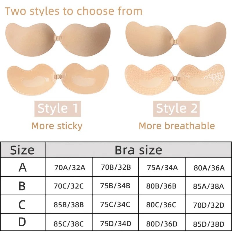 Sexy Women's bra Invisible Pus - Push Up Bra Silicone recensione e prezzo
