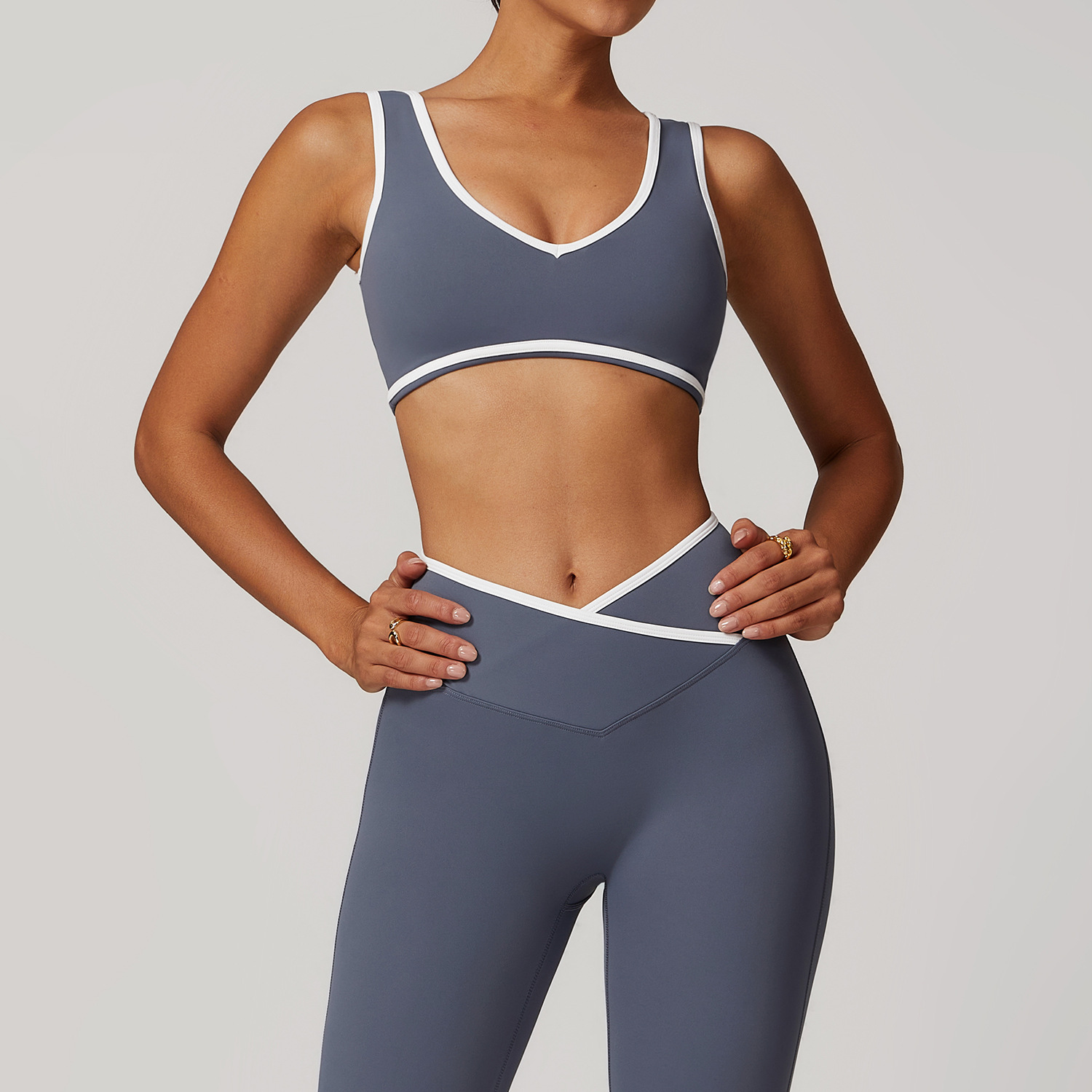 V-Neck Sports Bra Women Top Pu - Plunge Bra Push Up recensione e prezzo