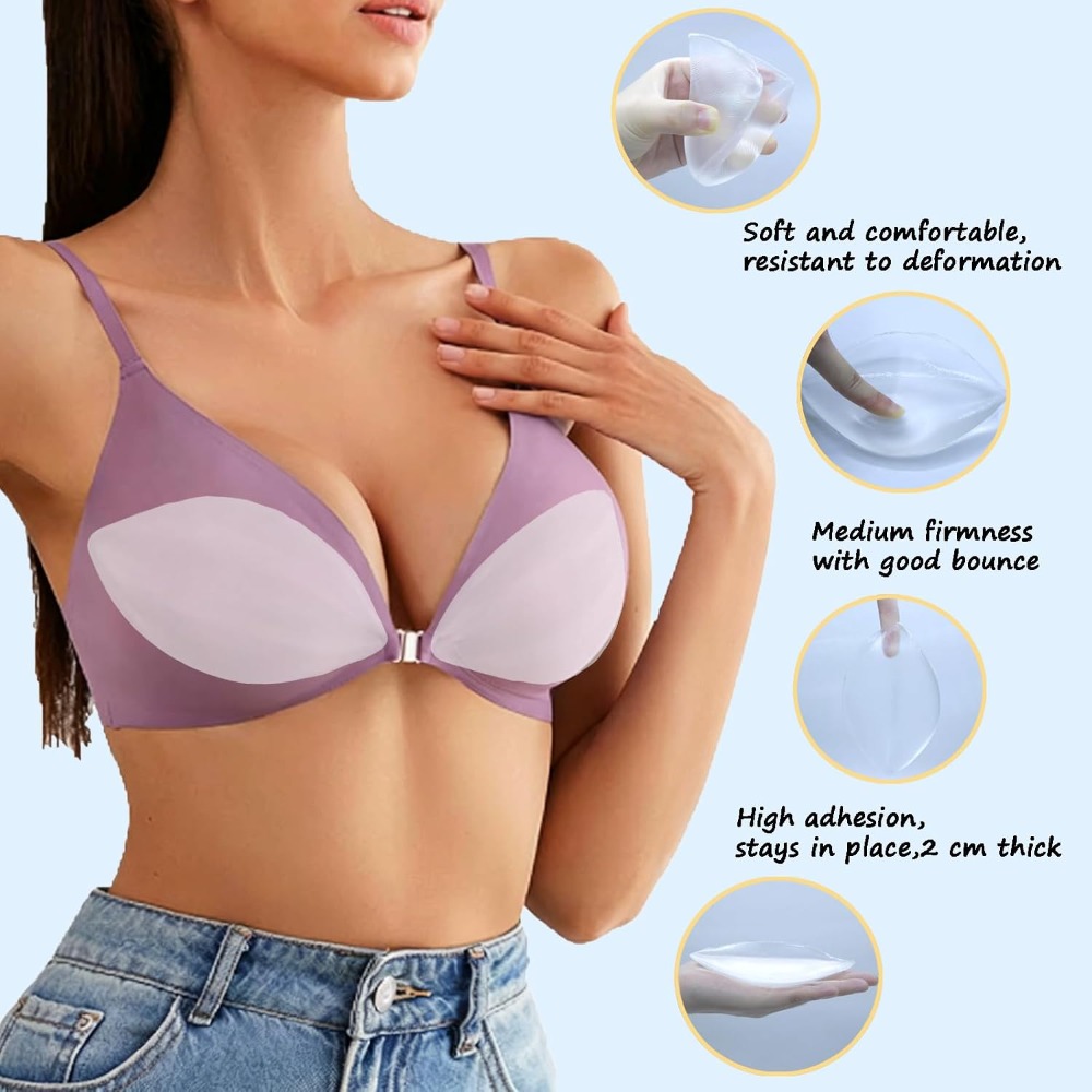 Adhesive Silicone Bra Inserts  - Push Up Bra Silicone recensione e prezzo