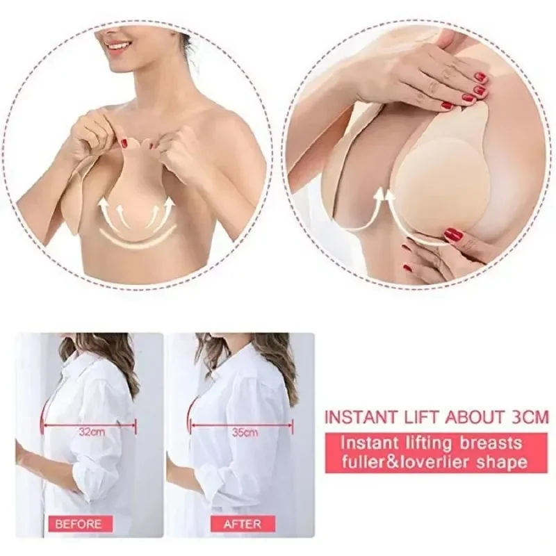 1Pair Self Adhesive Silicone S - Strapless Bra Adhesive recensione e prezzo
