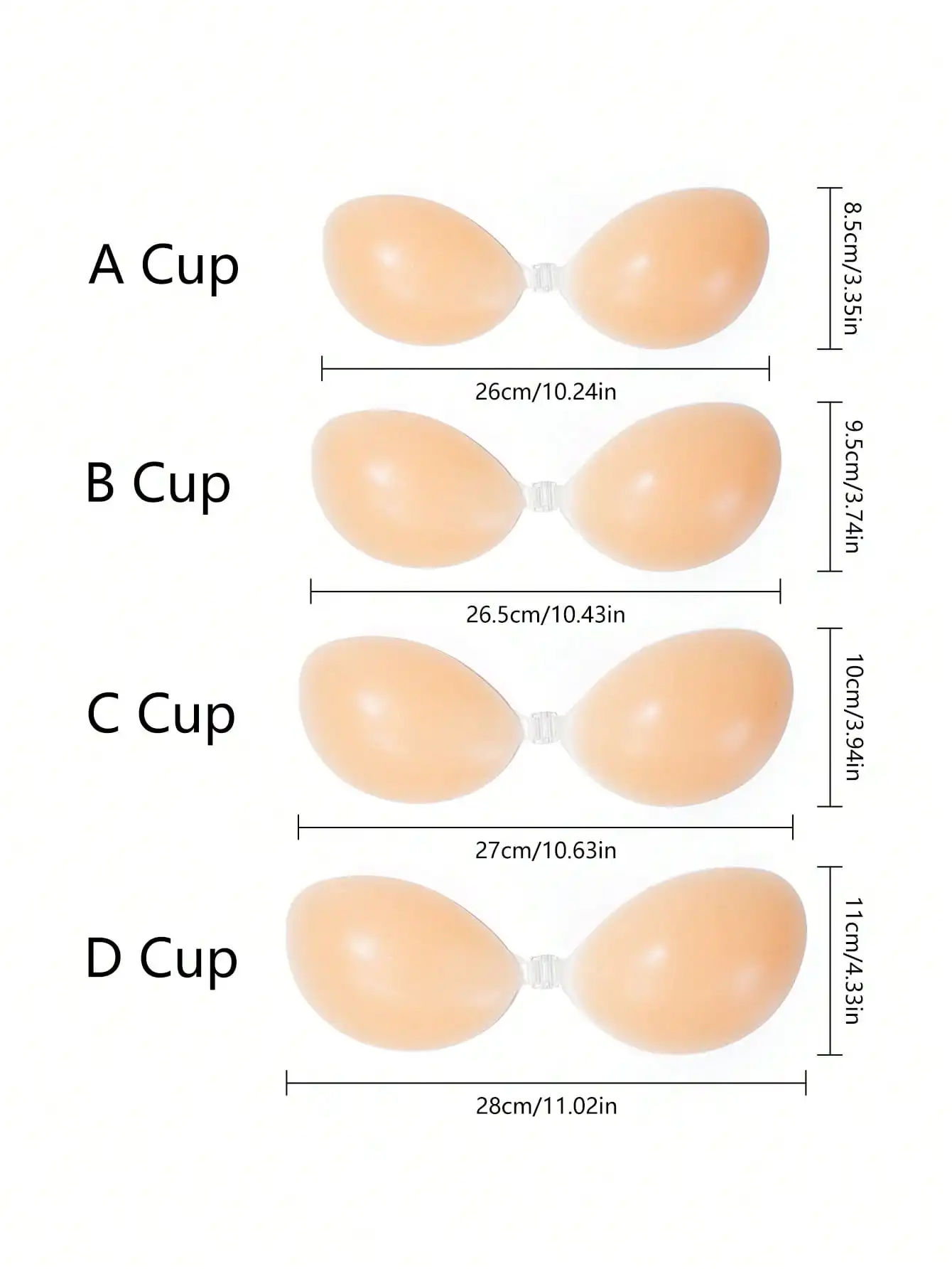 1pc Women's Silicone Sticky Br - Strapless Bra Adhesive recensione e prezzo