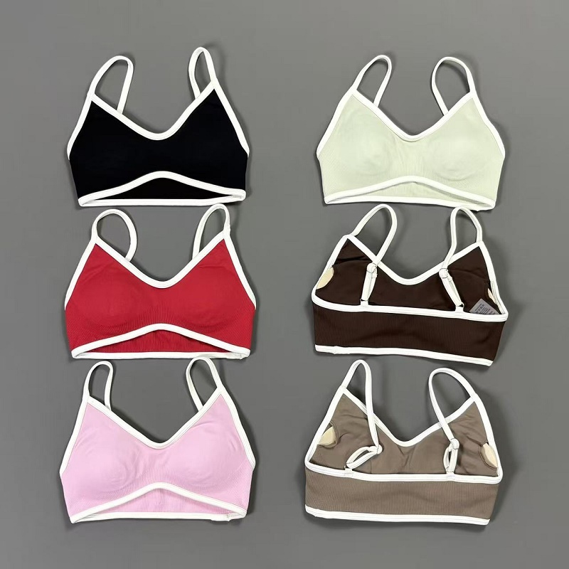 Women Contrastline Yoga Bra V  - Sports Bra Racerback recensione e prezzo