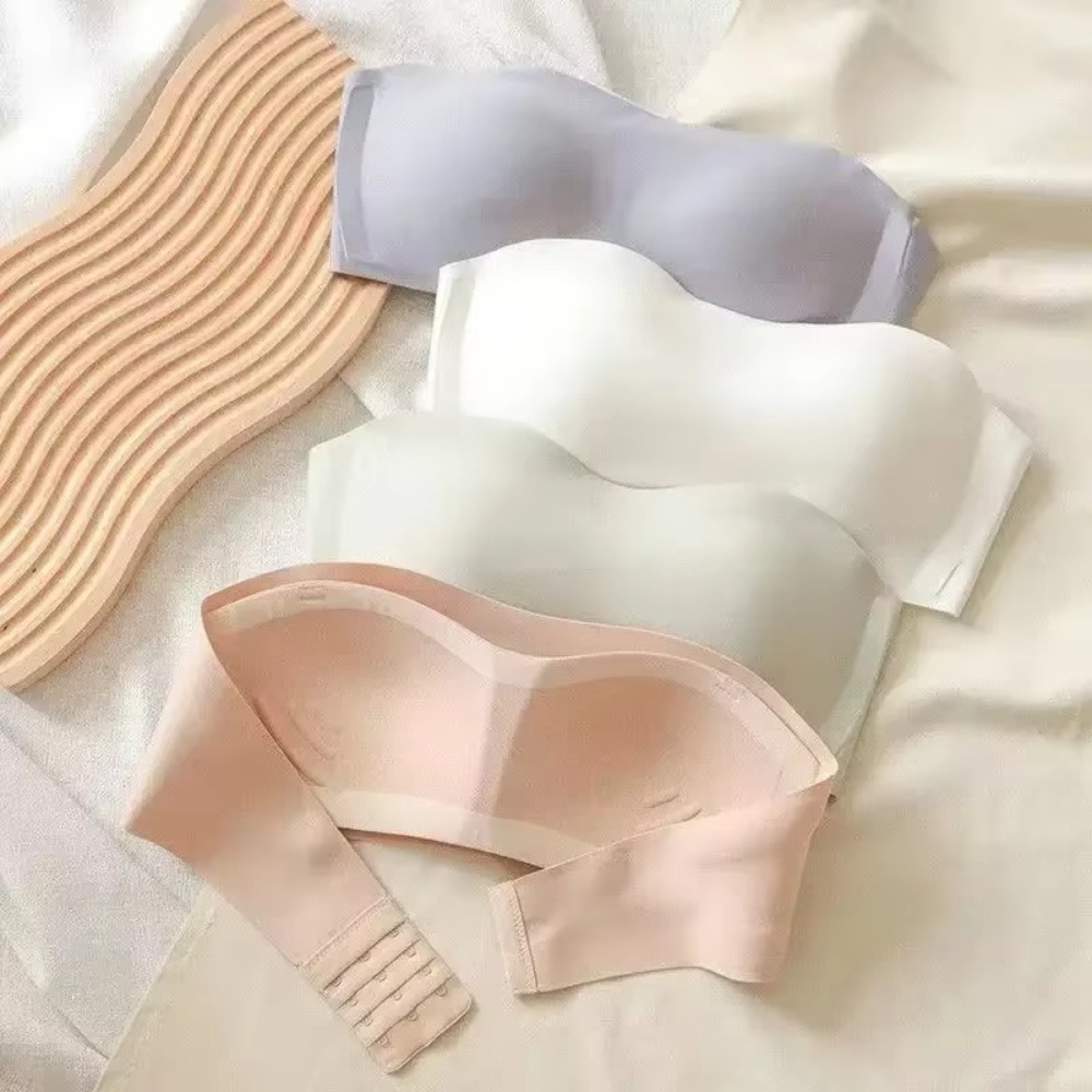 Solid Color Strapless Wrapped  - Plunge Bra Push Up recensione e prezzo