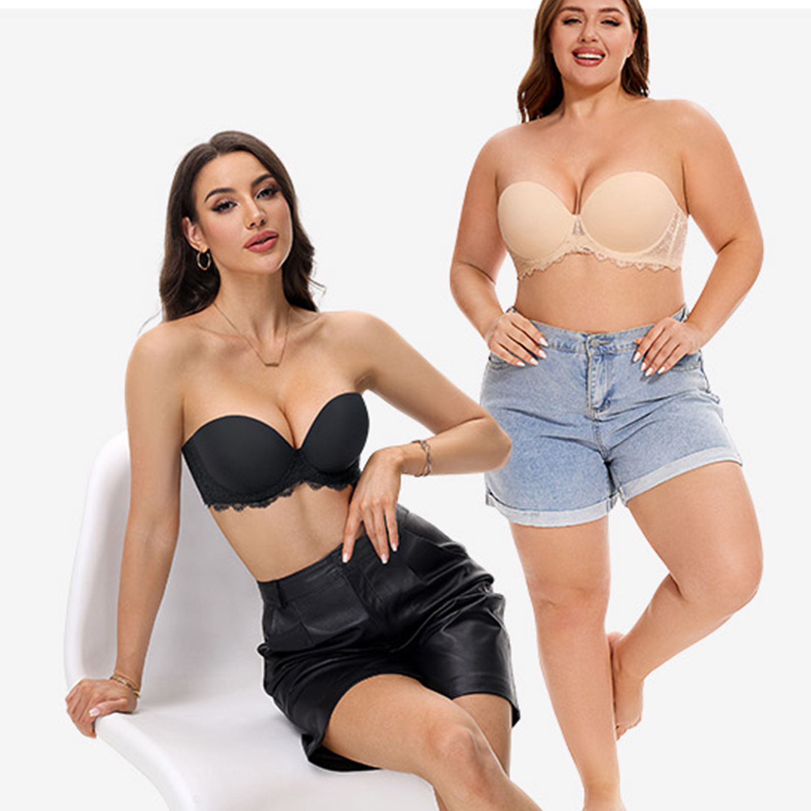 New Plus Size Sexy Strapless P - Convertible Bra Multiway recensione e prezzo