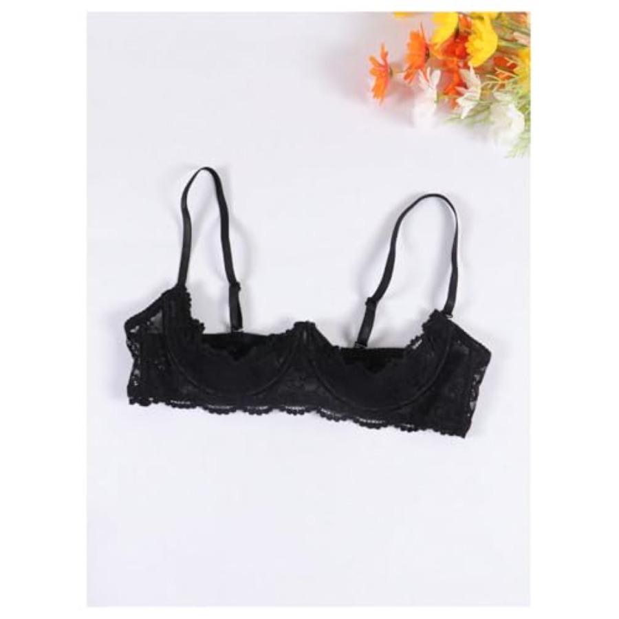 OYOANGLE Women's 1/4 Cup Lace  - Demi Bra Balconette recensione e prezzo