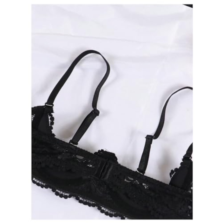 OYOANGLE Women's 1/4 Cup Lace  - Demi Bra Balconette recensione e prezzo
