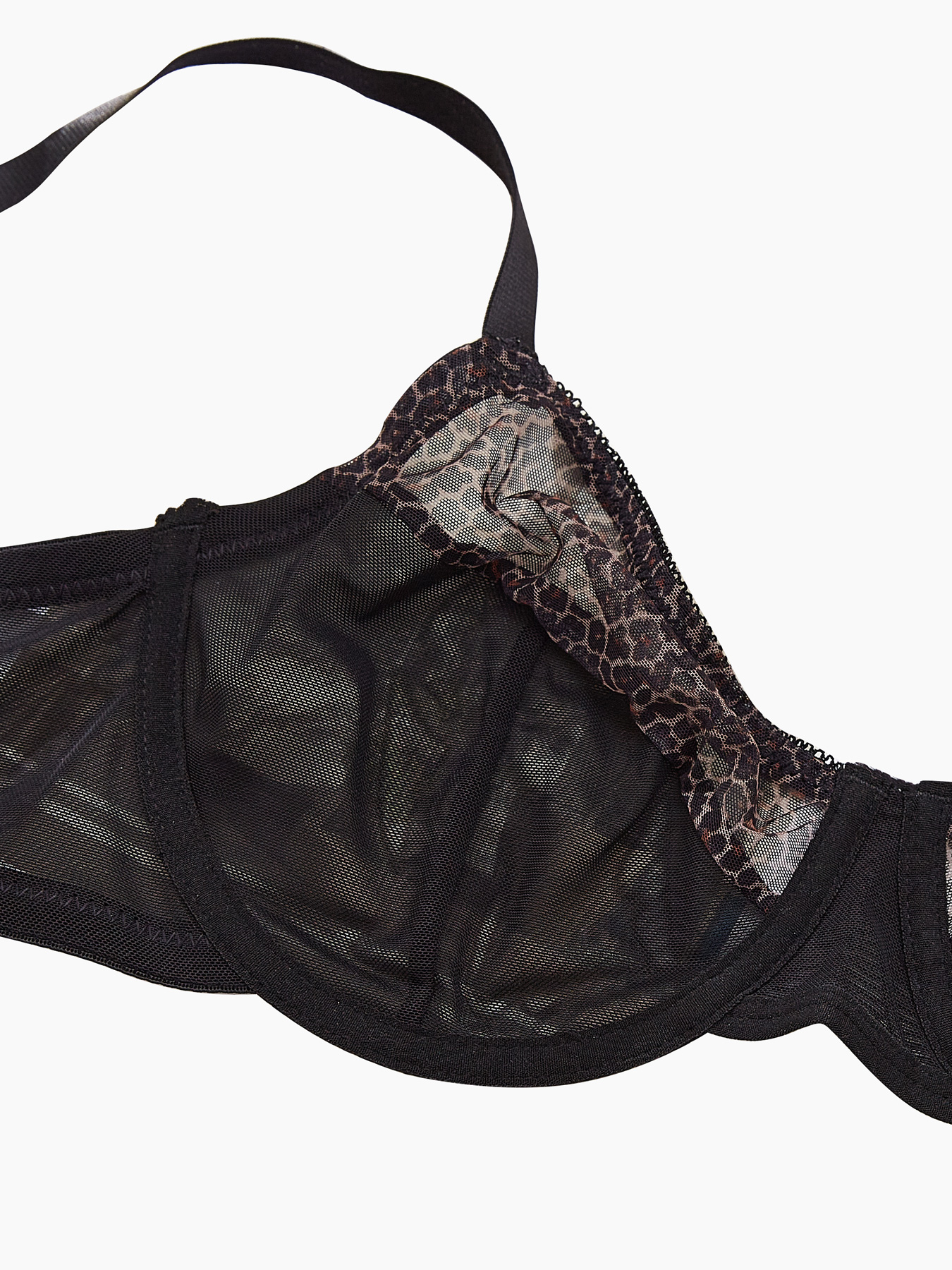 Plus Size Sexy Leopard Print & - Sheer Bra Lace recensione e prezzo