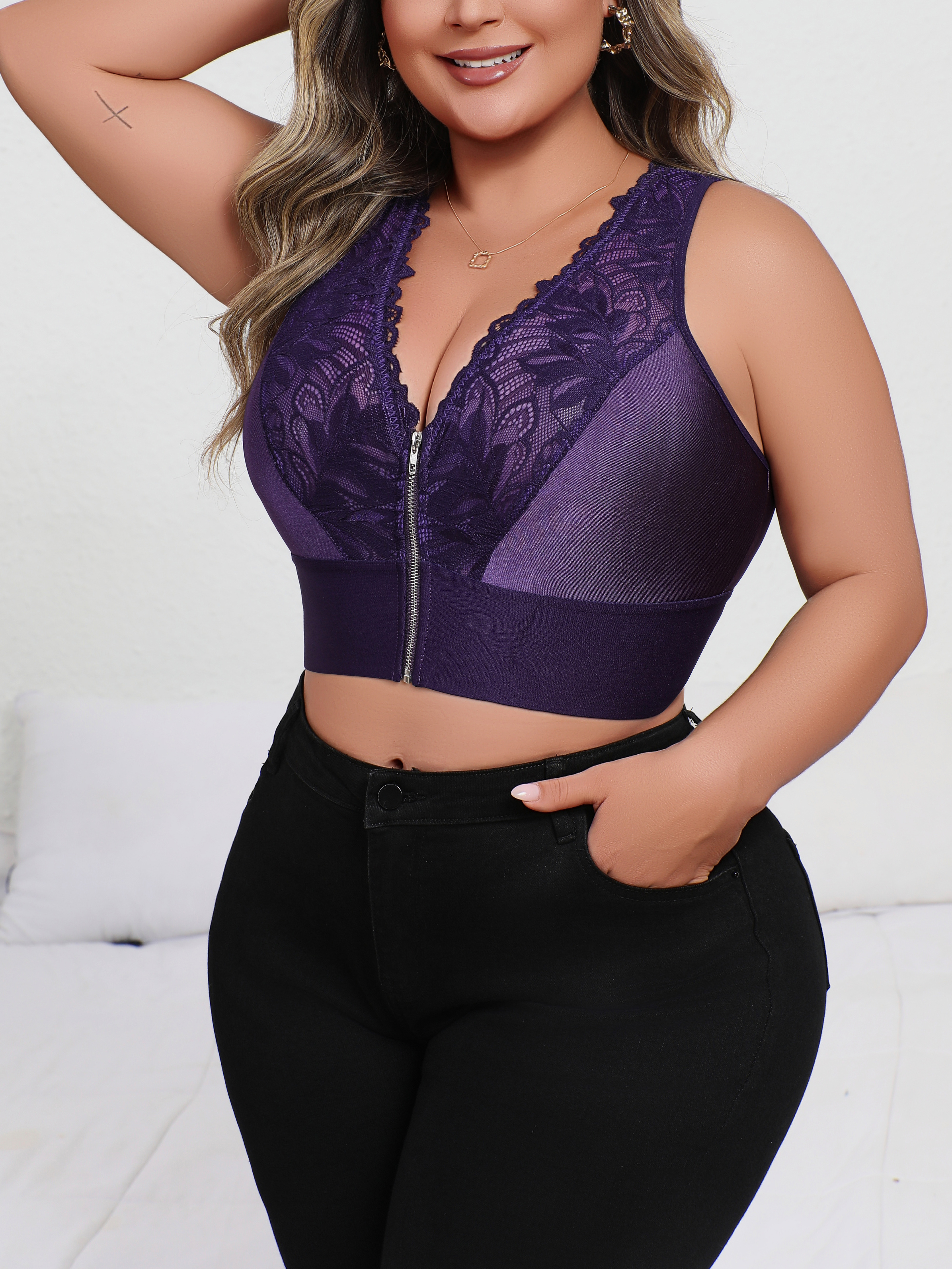 New Arrival Plus Size Sexy Pur - Plunge Bra Push Up recensione e prezzo