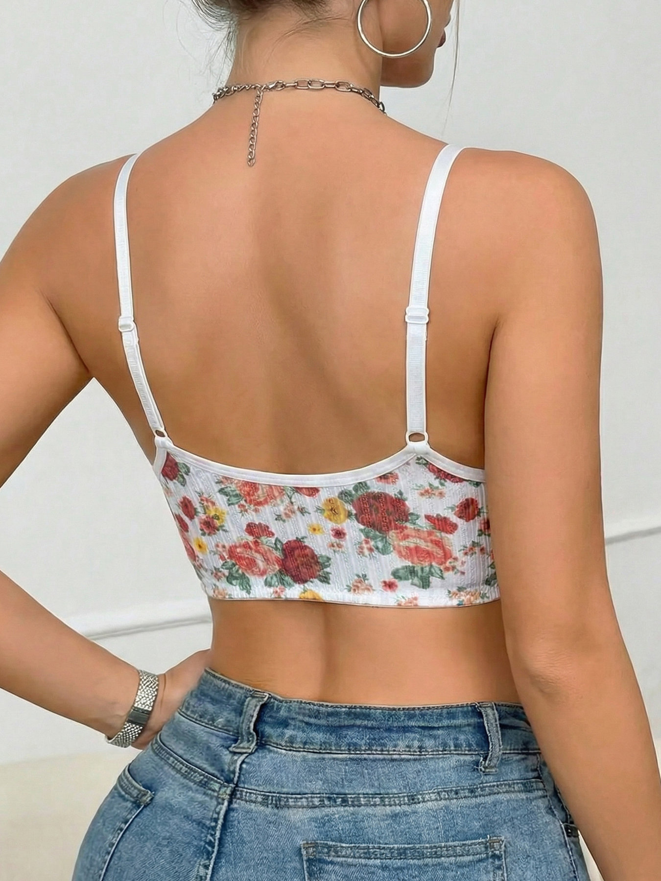 1pc Women's Floral Print Wirel - Wirefree Bra Comfort recensione e prezzo