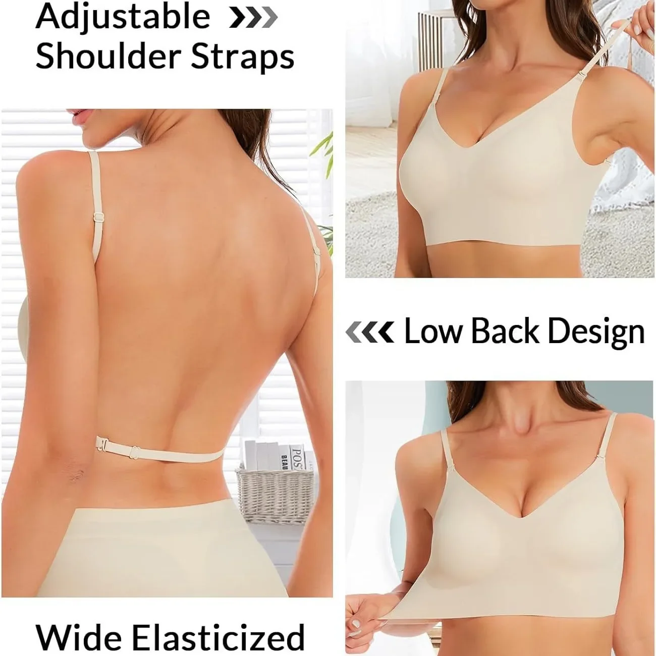 Top RatedSeamlLow Back Bra Sup - Convertible Bra Multiway recensione e prezzo